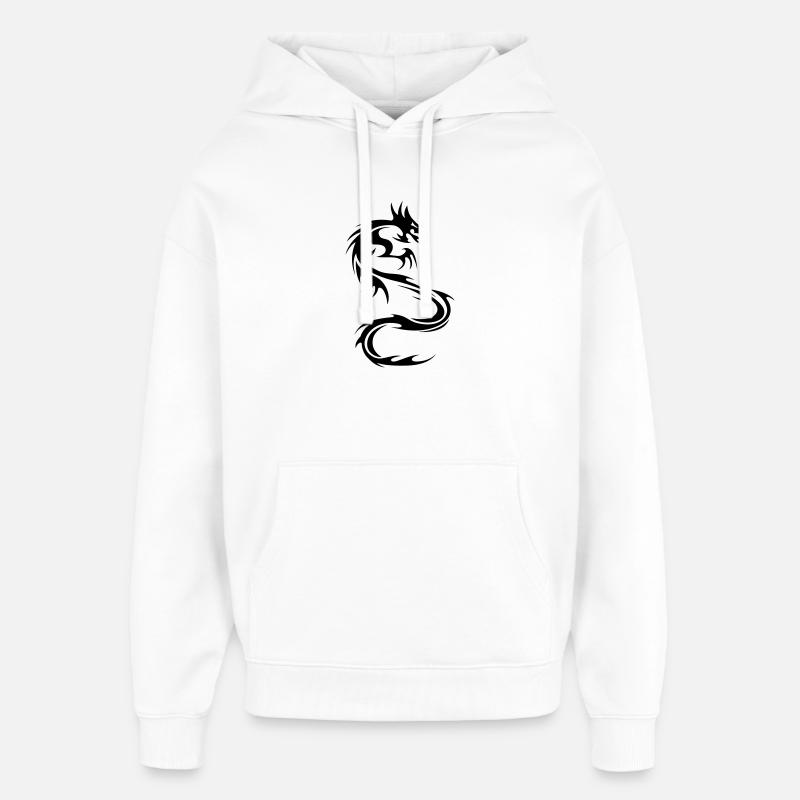 le dragon - Sweat à capuche unisexe Stanley/Stella Oversized - blanc