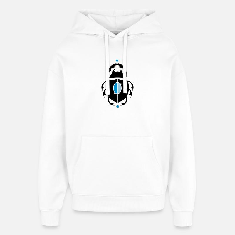 Skarabaeus Glückskäfer - Sweat à capuche unisexe Stanley/Stella Oversized - blanc