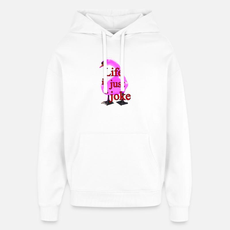 cygne - Sweat à capuche unisexe Stanley/Stella Oversized - blanc