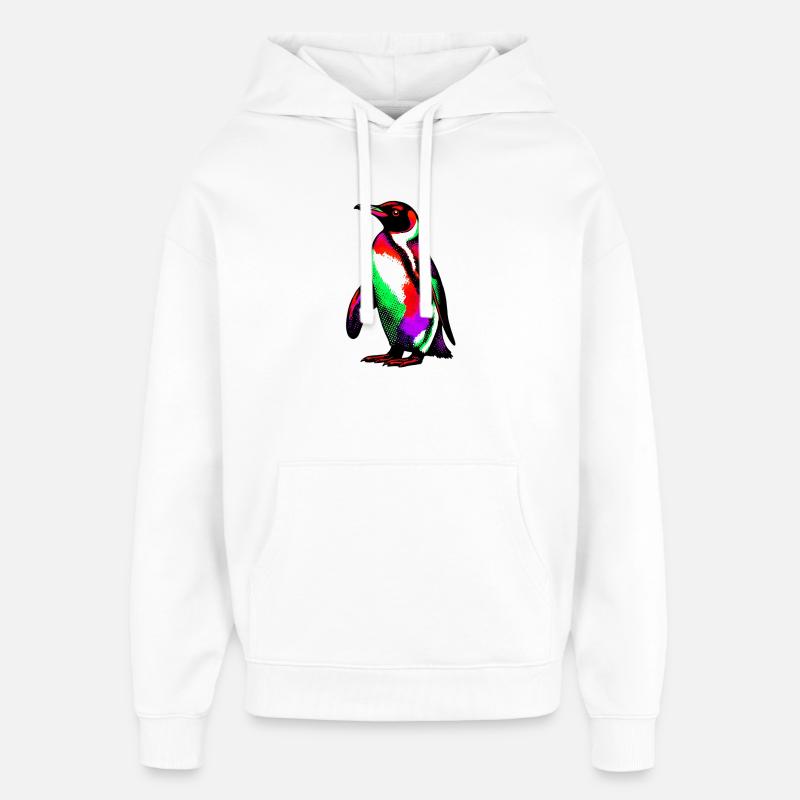 Pingouin - Sweat à capuche unisexe Stanley/Stella Oversized - blanc