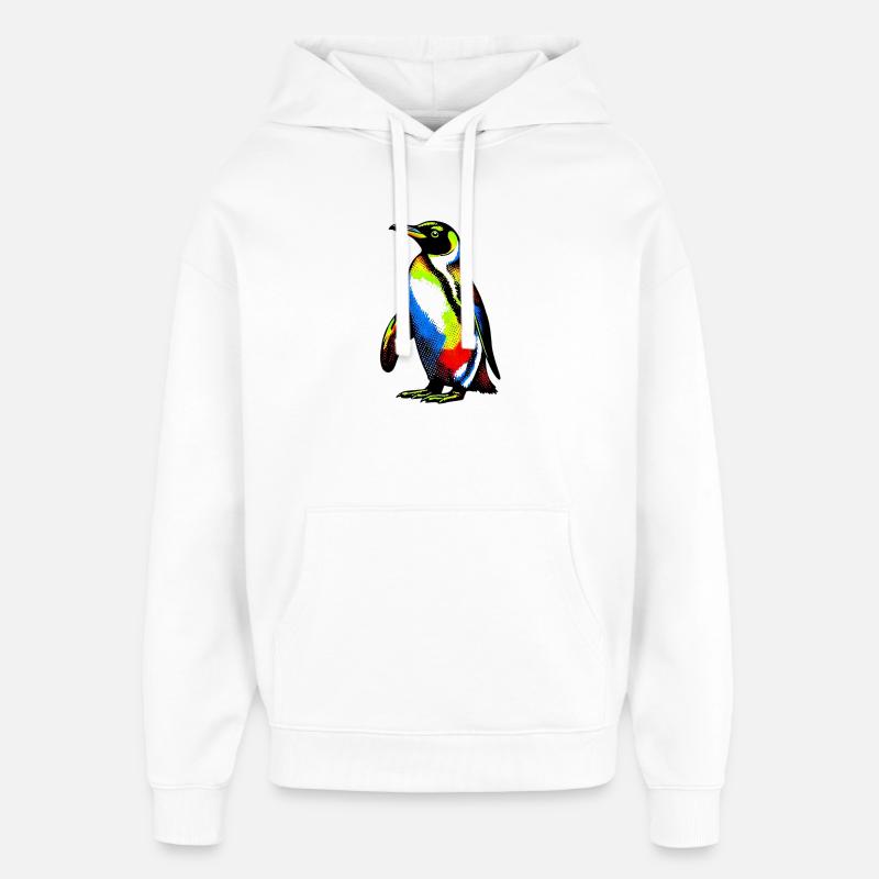 Pingouin - Sweat à capuche unisexe Stanley/Stella Oversized - blanc