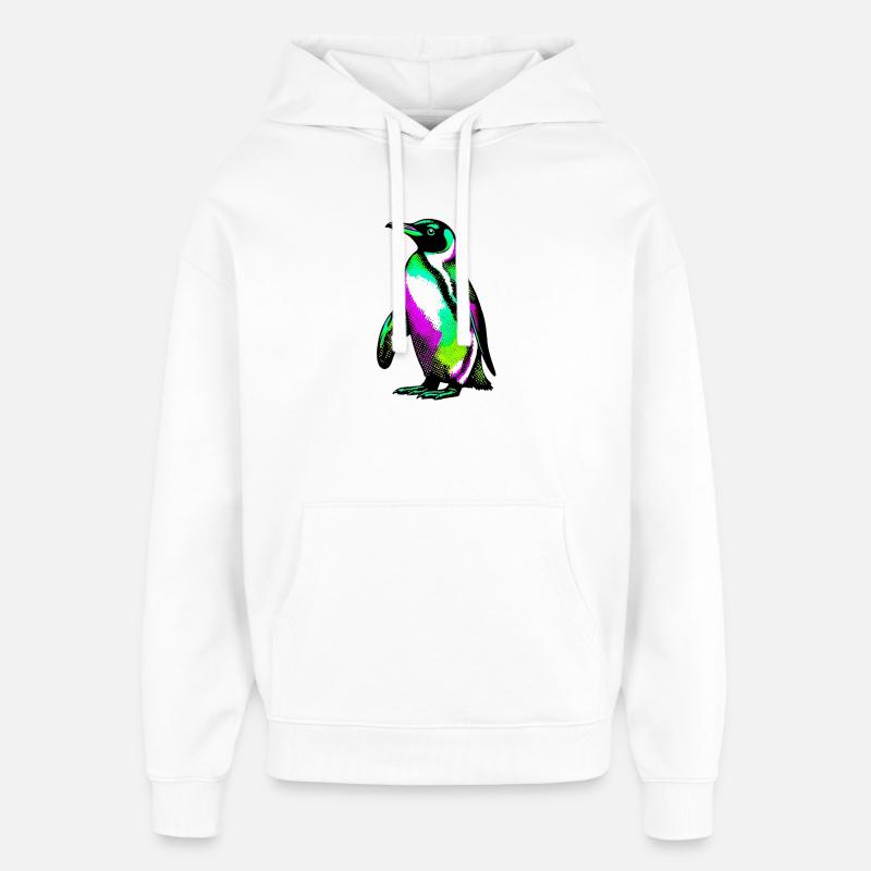 Pingouin - Sweat à capuche unisexe Stanley/Stella Oversized - blanc