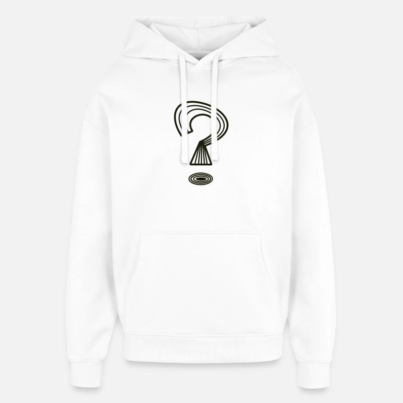 Point d’interrogation de Cean - Sweat à capuche unisexe Stanley/Stella Oversized - blanc