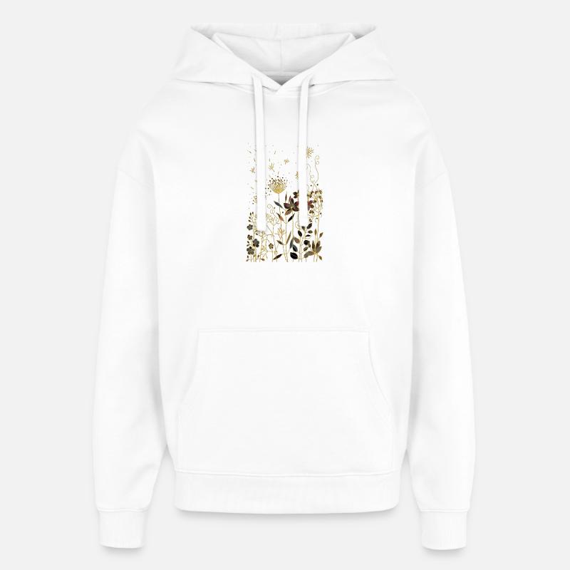 Fleur - Sweat à capuche unisexe Stanley/Stella Oversized - blanc