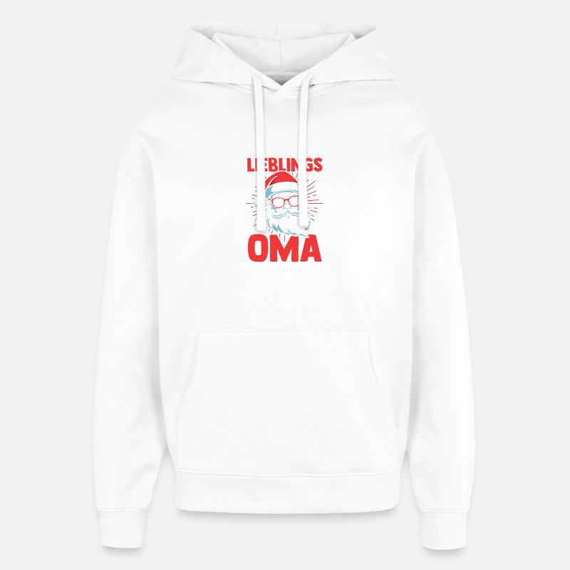 Noël Mère Mère Noël - Sweat à capuche unisexe Stanley/Stella Oversized - blanc