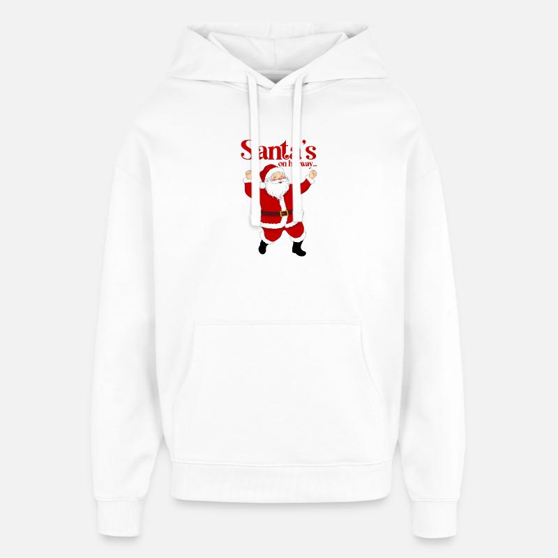 Danse du Père Noël - Sweat à capuche unisexe Stanley/Stella Oversized - blanc