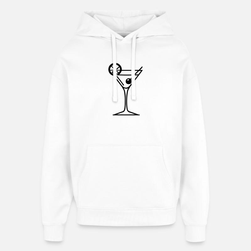 cocktail - Sweat à capuche unisexe Stanley/Stella Oversized - blanc