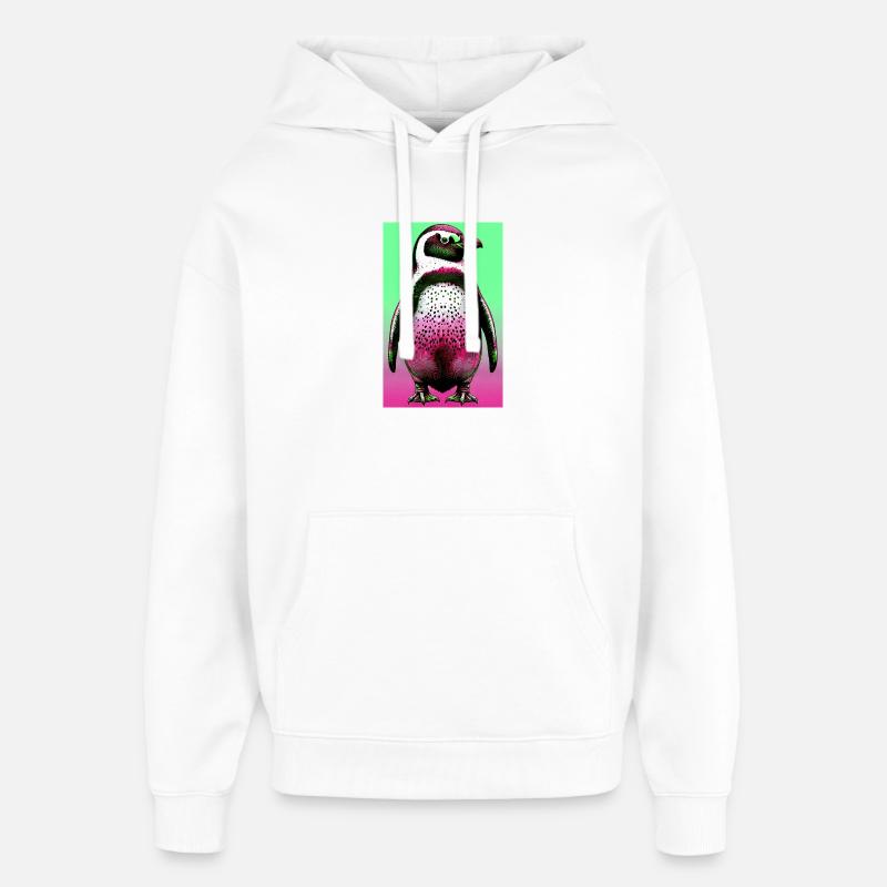 pingouin - Sweat à capuche unisexe Stanley/Stella Oversized - blanc