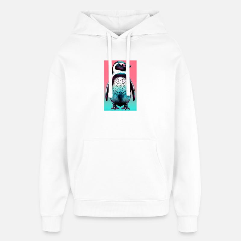 pingouin - Sweat à capuche unisexe Stanley/Stella Oversized - blanc