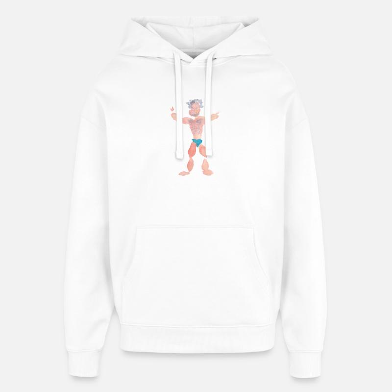 Verseau - Sweat à capuche unisexe Stanley/Stella Oversized - blanc
