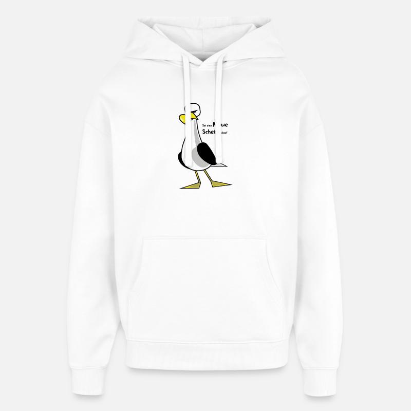 Sei eine Möwe ... - Oversized Unisex Hoodie von Stanley/Stella - Weiß