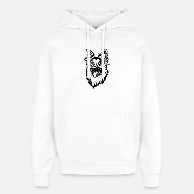 Deutscher Schäferhund - Oversized Unisex Hoodie von Stanley/Stella - Weiß