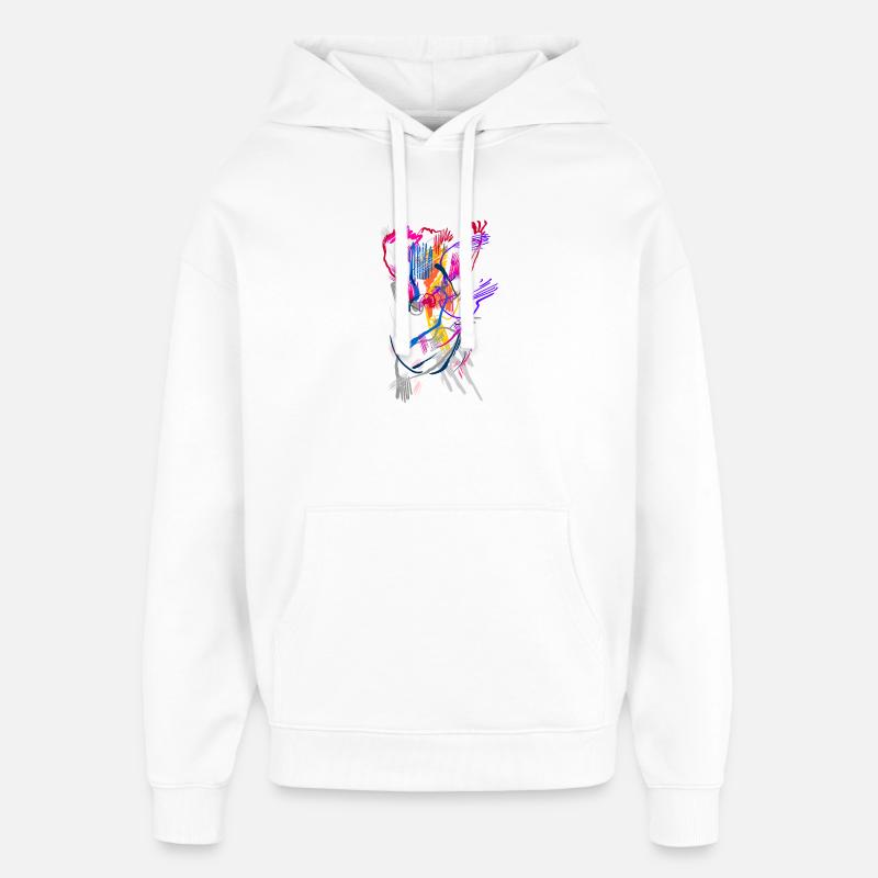 Art - Sweat à capuche unisexe Stanley/Stella Oversized - blanc