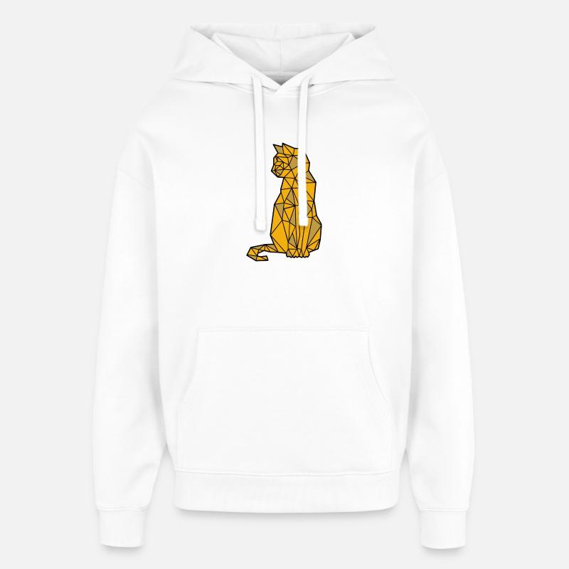 Chat Chat Chemise Chat Chat Propriétaire - Sweat à capuche unisexe Stanley/Stella Oversized - blanc