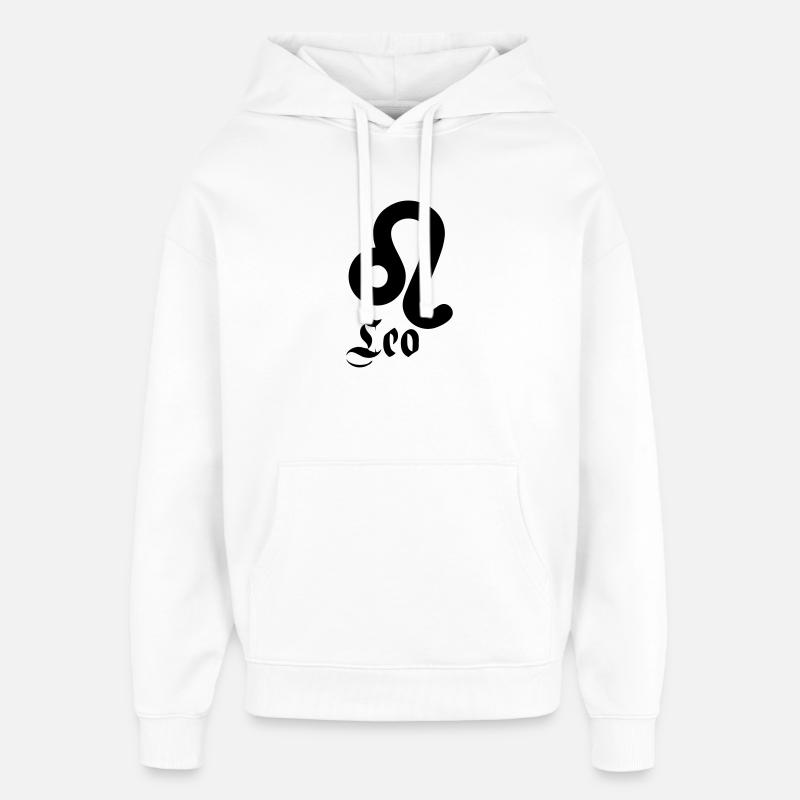 Leo Leeuw - Sweat à capuche unisexe Stanley/Stella Oversized - blanc