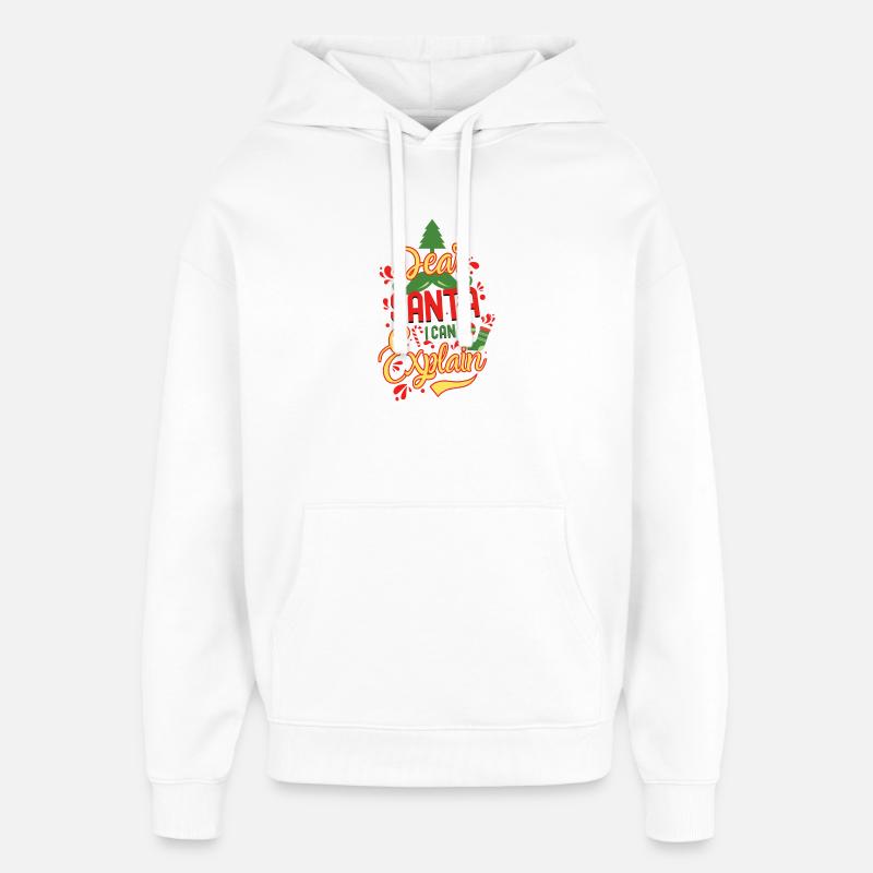 Cher Père Noël, - Sweat à capuche unisexe Stanley/Stella Oversized - blanc