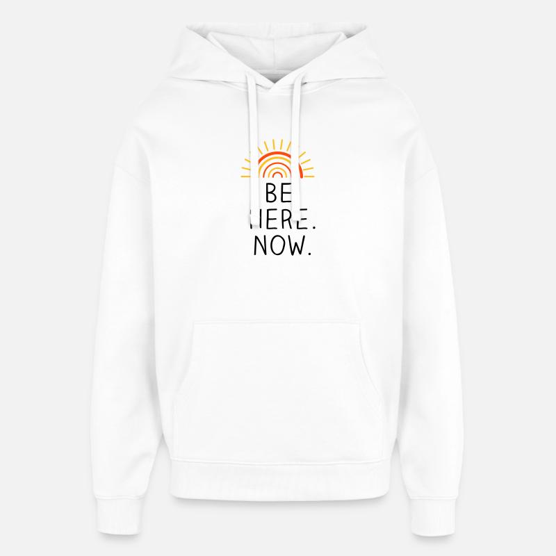 Be Here Now dreifarbig - Oversized Unisex Hoodie von Stanley/Stella - Weiß