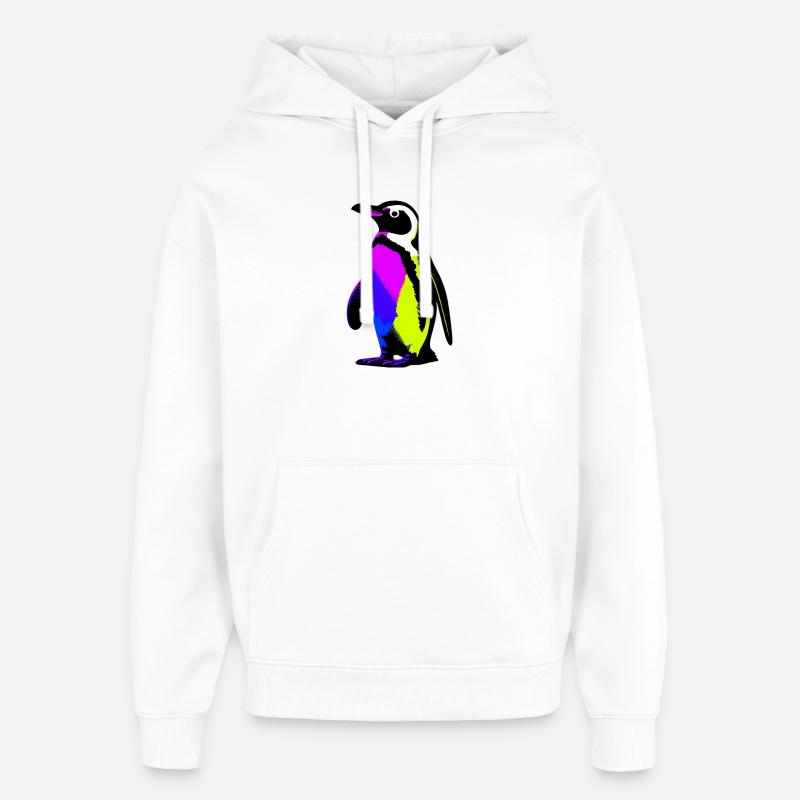 Pingouin - Sweat à capuche unisexe Stanley/Stella Oversized - blanc