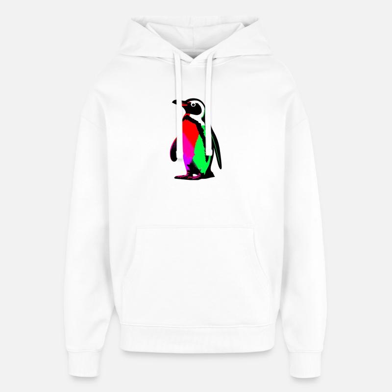 Pingouin - Sweat à capuche unisexe Stanley/Stella Oversized - blanc