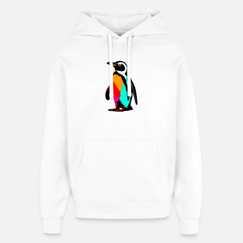 Pingouin - Sweat à capuche unisexe Stanley/Stella Oversized - blanc