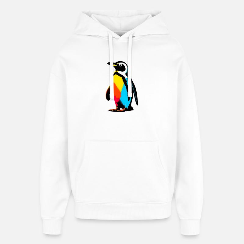 Pingouin - Sweat à capuche unisexe Stanley/Stella Oversized - blanc
