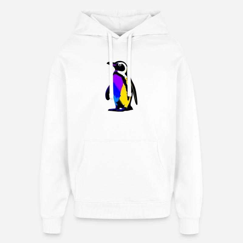 Pingouin - Sweat à capuche unisexe Stanley/Stella Oversized - blanc