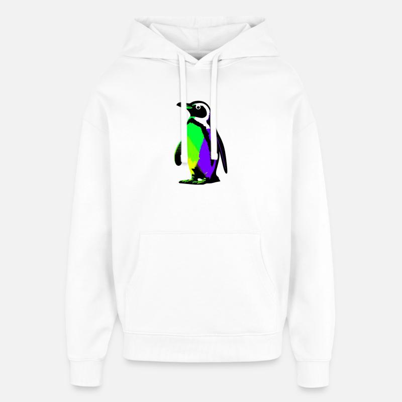Pingouin - Sweat à capuche unisexe Stanley/Stella Oversized - blanc