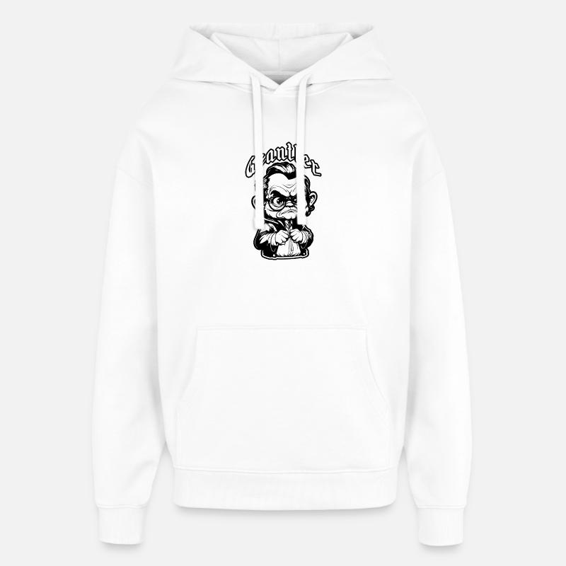 Der Grantler - Sweat à capuche unisexe Stanley/Stella Oversized - blanc