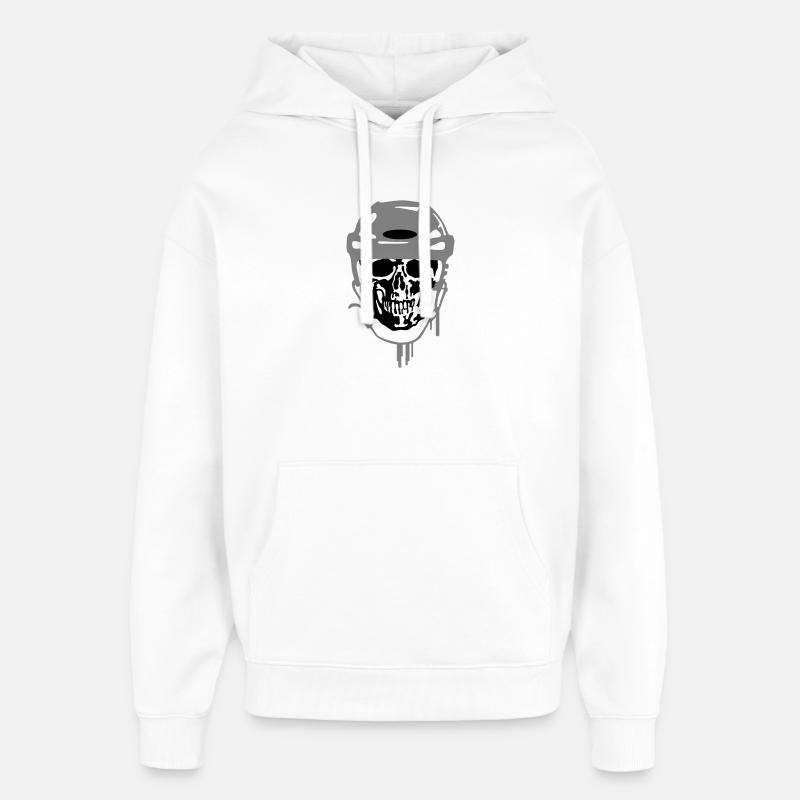 Hockey sur glace - Sweat à capuche unisexe Stanley/Stella Oversized - blanc