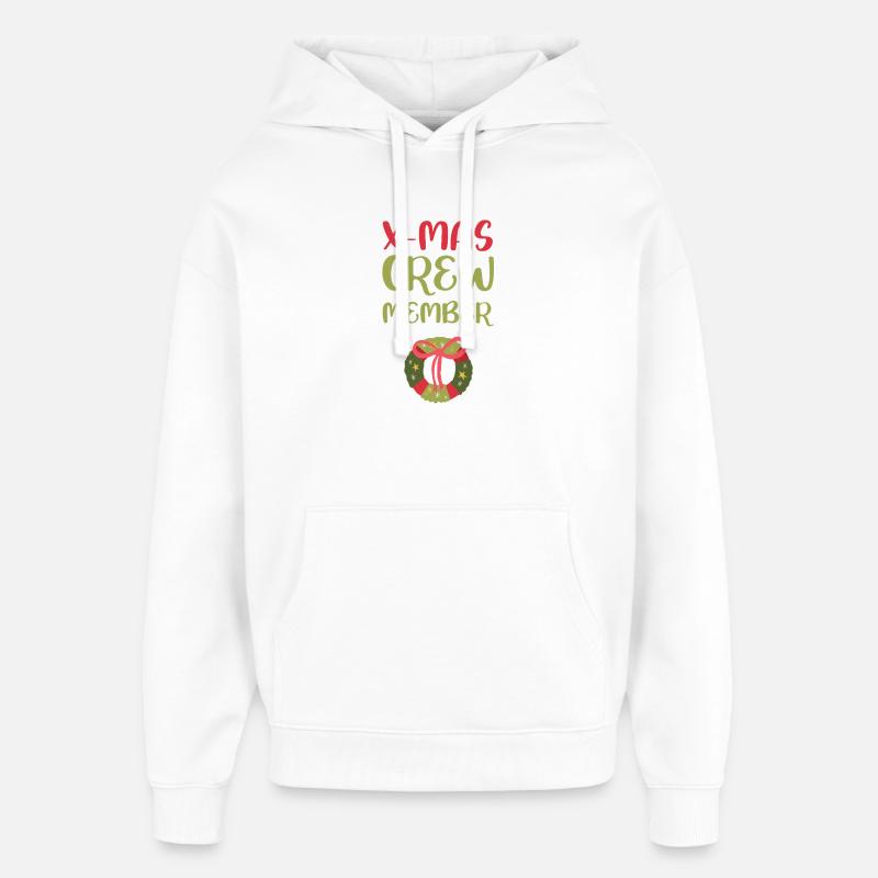 Membre de l’équipage de Noël - Sweat à capuche unisexe Stanley/Stella Oversized - blanc