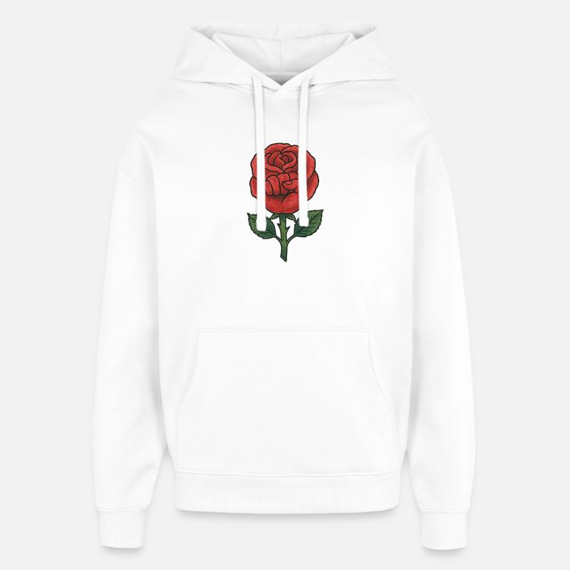 Rose Resist - Sweat à capuche unisexe Stanley/Stella Oversized - blanc