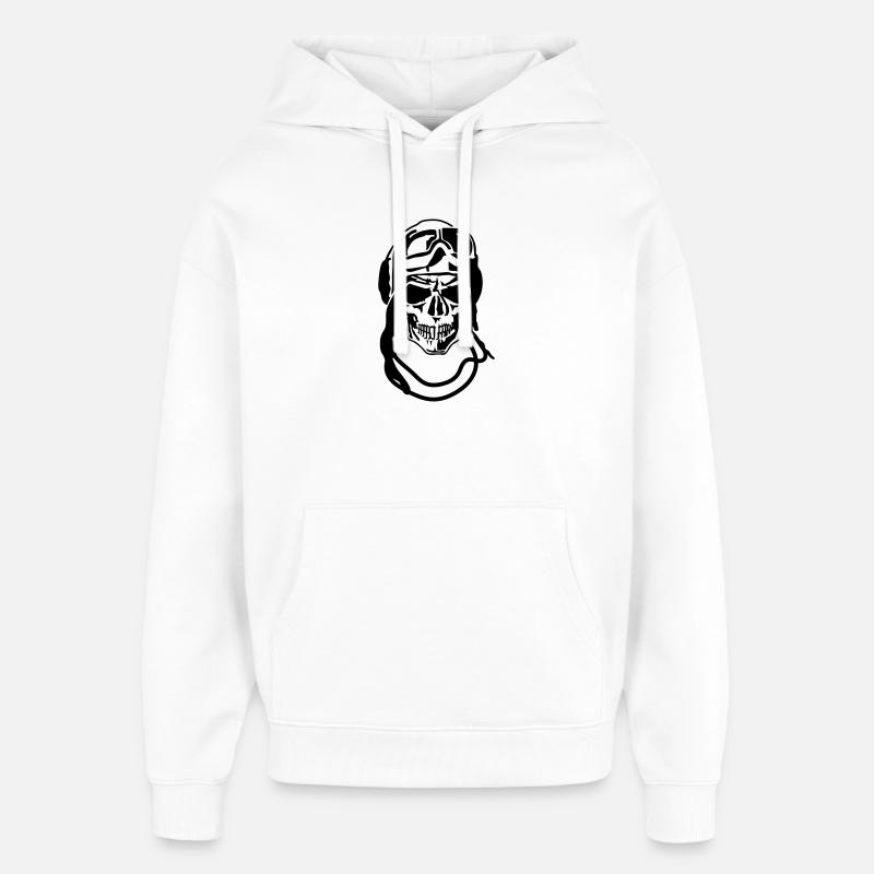 Crâne - Sweat à capuche unisexe Stanley/Stella Oversized - blanc