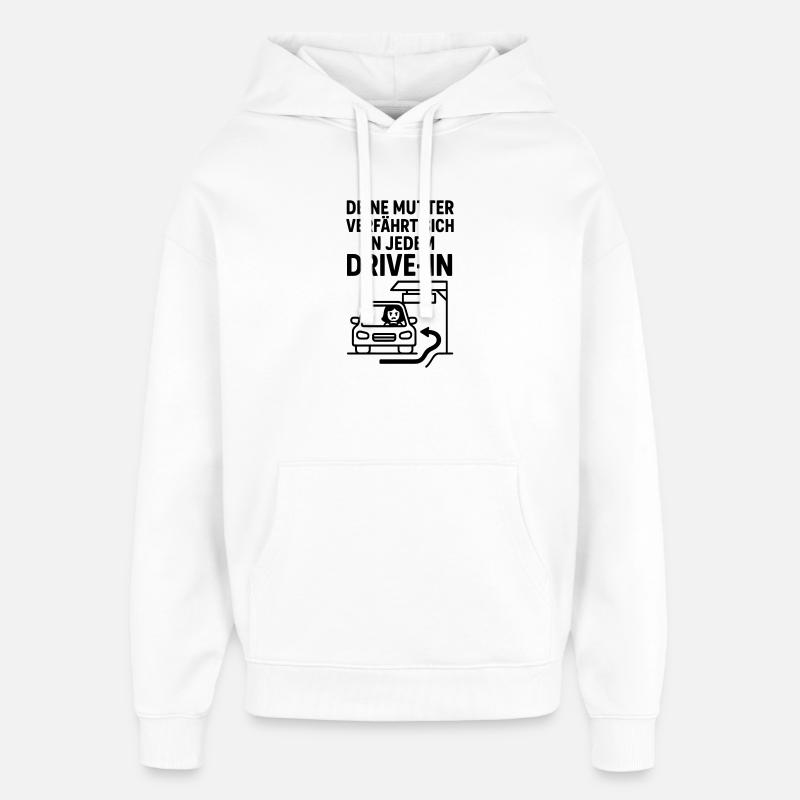 Votre Mudda Drive In - Sweat à capuche unisexe Stanley/Stella Oversized - blanc