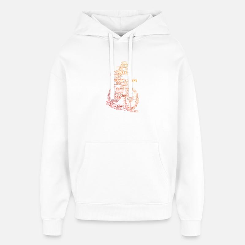 Un incontournable pour le vrai VTT - Sweat à capuche unisexe Stanley/Stella Oversized - blanc