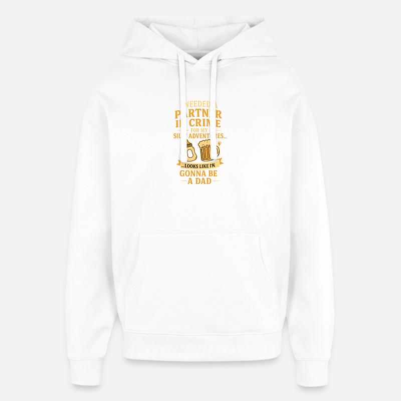 Père complice - Sweat à capuche unisexe Stanley/Stella Oversized - blanc