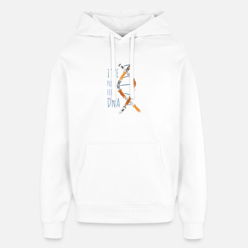J’ai de l’ADN parfait - Sweat à capuche unisexe Stanley/Stella Oversized - blanc