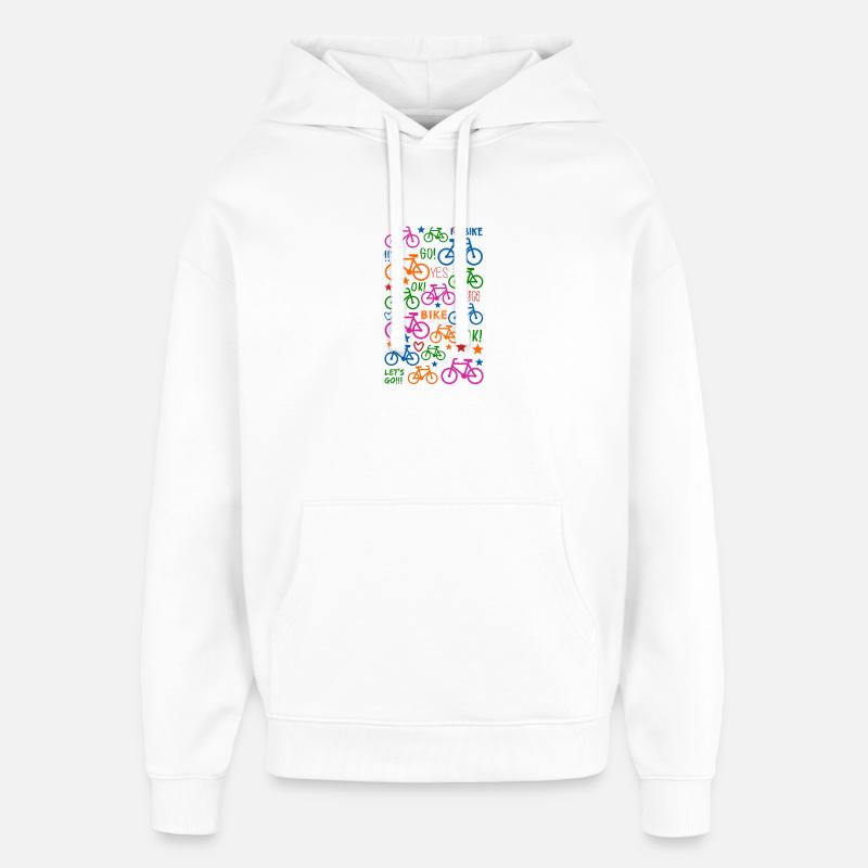 Vélo - Sweat à capuche unisexe Stanley/Stella Oversized - blanc