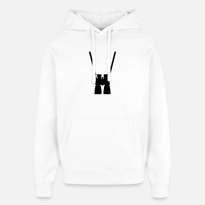 binoculaire - Sweat à capuche unisexe Stanley/Stella Oversized - blanc