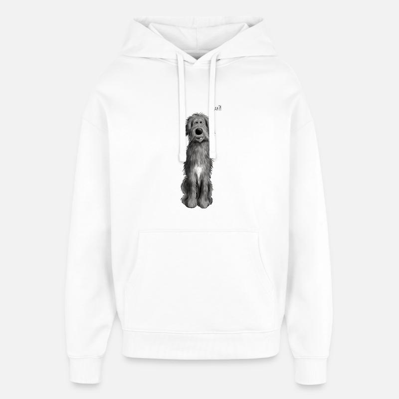 Wolfhound irlandais - Sweat à capuche unisexe Stanley/Stella Oversized - blanc