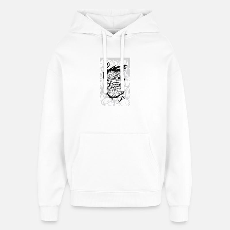 Goth Toon - Sweat à capuche unisexe Stanley/Stella Oversized - blanc