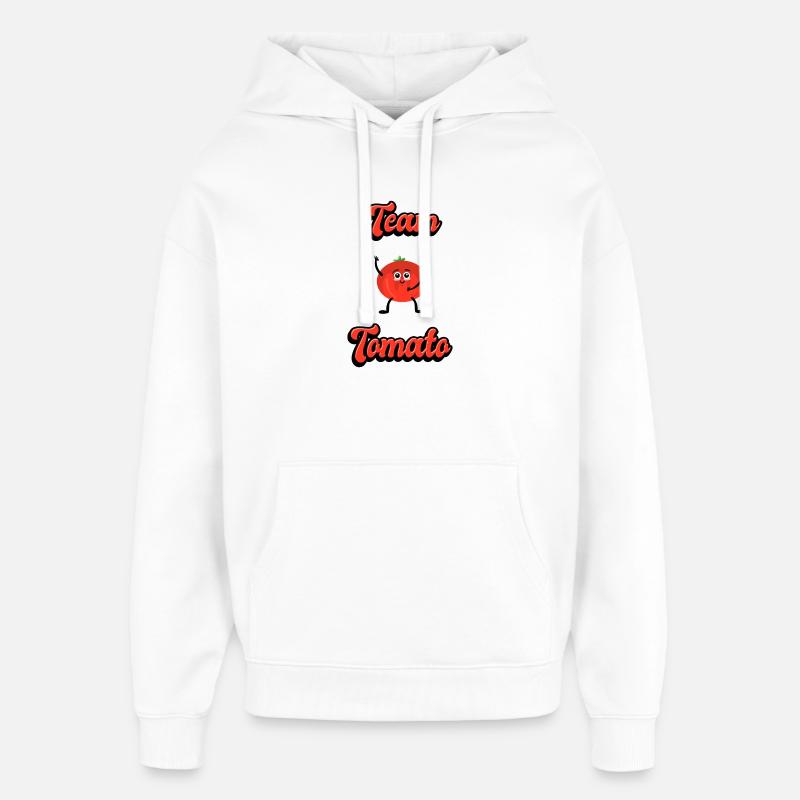 Team Tomatoes - Sweat à capuche unisexe Stanley/Stella Oversized - blanc