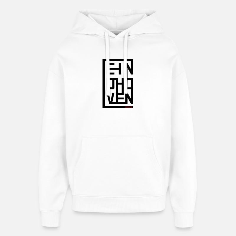 Style d’affiche EINDHOVEN – Urban City Design - Sweat à capuche unisexe Stanley/Stella Oversized - blanc