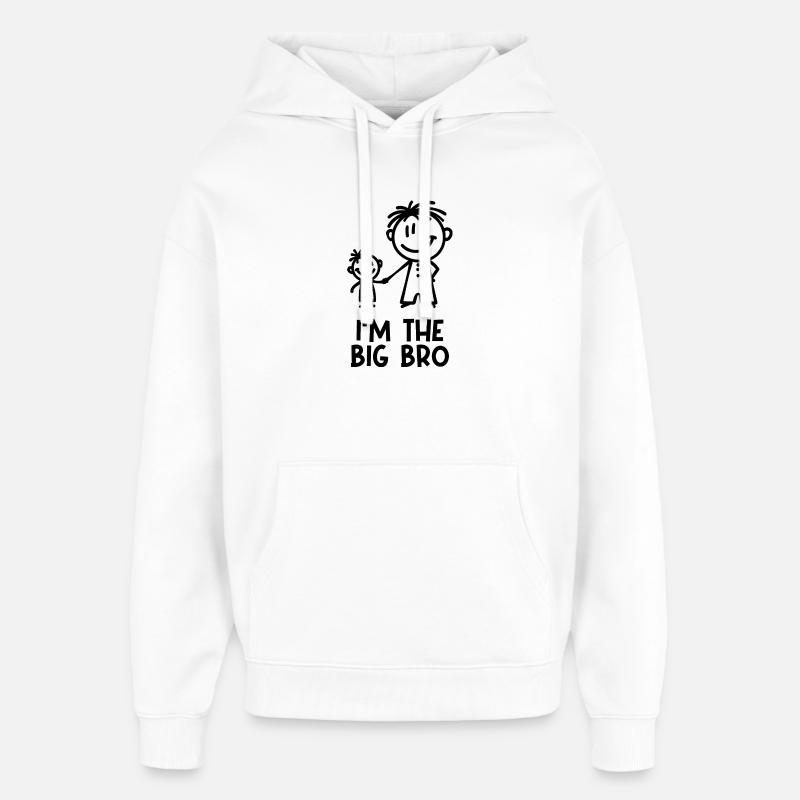Geschwisterliebe Bruder Statement Stolzer Großer - Oversized Unisex Hoodie von Stanley/Stella - Weiß