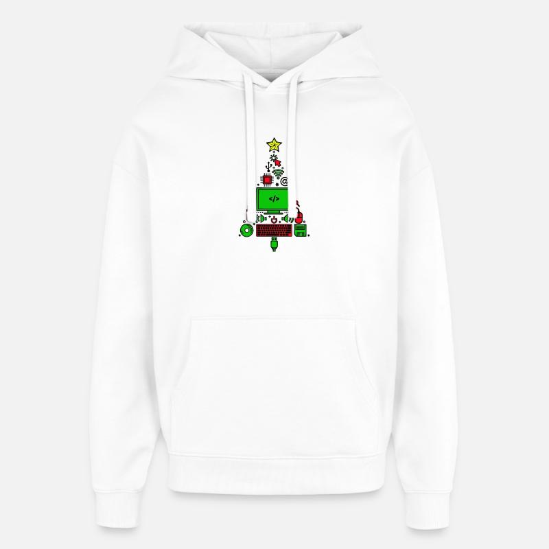 Code Computer Code Debug Skripting Programmierer - Oversized Unisex Hoodie von Stanley/Stella - Weiß