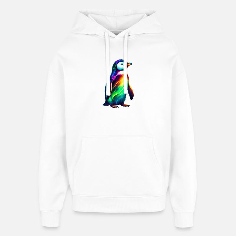 Pingouin - Sweat à capuche unisexe Stanley/Stella Oversized - blanc