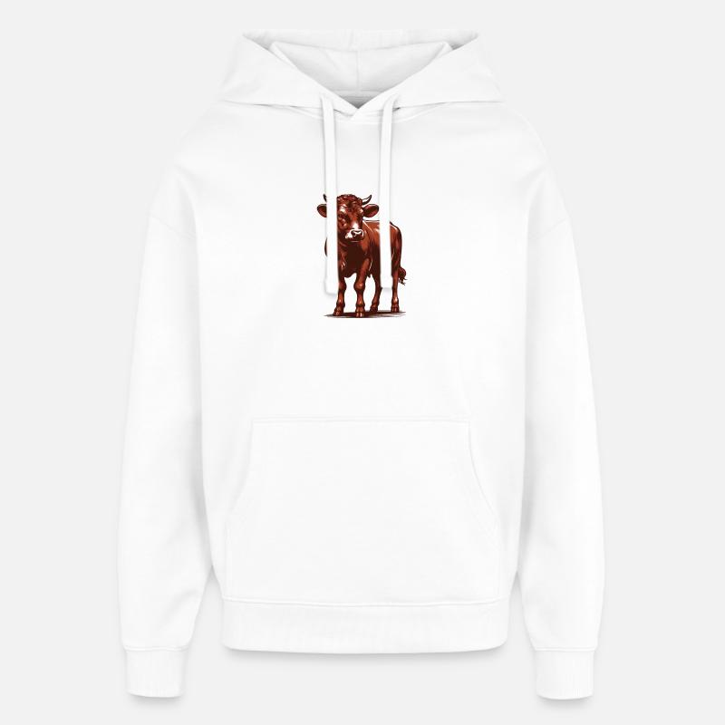 Bétail - Sweat à capuche unisexe Stanley/Stella Oversized - blanc