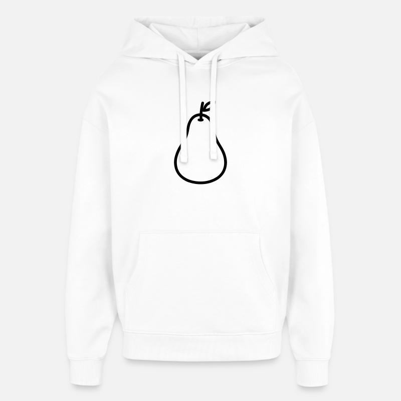 poire - Sweat à capuche unisexe Stanley/Stella Oversized - blanc