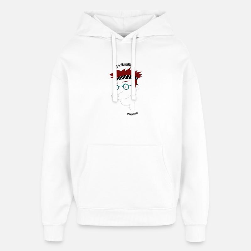 75 % oder mehr in allem, Mann - Oversized Unisex Hoodie von Stanley/Stella - Weiß