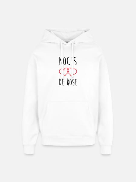 Rose Wedding 17 Years of Marriage - Oversized Unisex Hoodie by Stanley/Stella - white