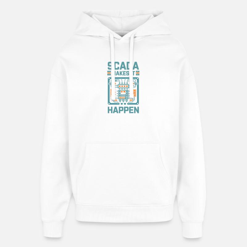  SCADA Makes It Happen Automatisierung Technik - Oversized Unisex Hoodie von Stanley/Stella - Weiß